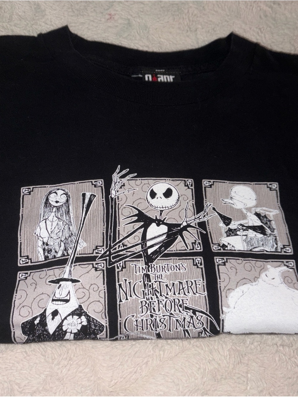 The Nightmare Before Christmas Black Graphic Tee - Jack Skellington